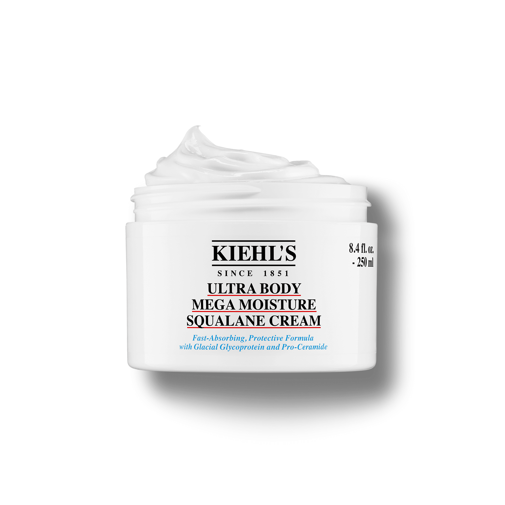 Kiehl’sキールズ　ウルトラボディメガモイスチャスクワランクリーム250ml Ultra Body Mega Moisture Squalane Cream — Body Lotion — Kiehl's ​