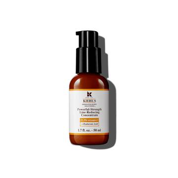 A 75ml bottle of Kiehl's Powerful-Strength Line-Reducing Concentrate against a white background.