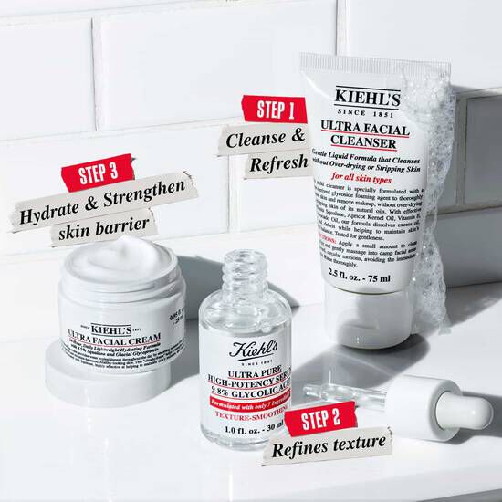 Smooth It Up Skincare Set for Glow | Kiehl's UK