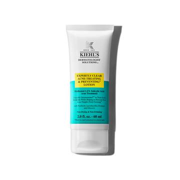 A 60ml tube of Kiehl's Expertly Clear Blemish-Treating & Preventing Lotion against a white background.