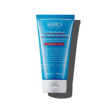 A 150ml tube of Kiehl's Ultra Facial Oil-Free Cleanser against a white background.