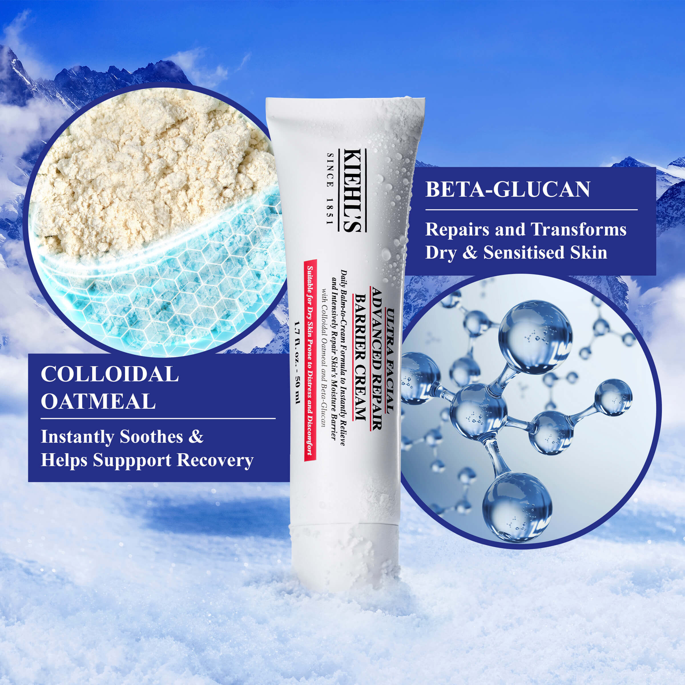 Barrier cream sales for face