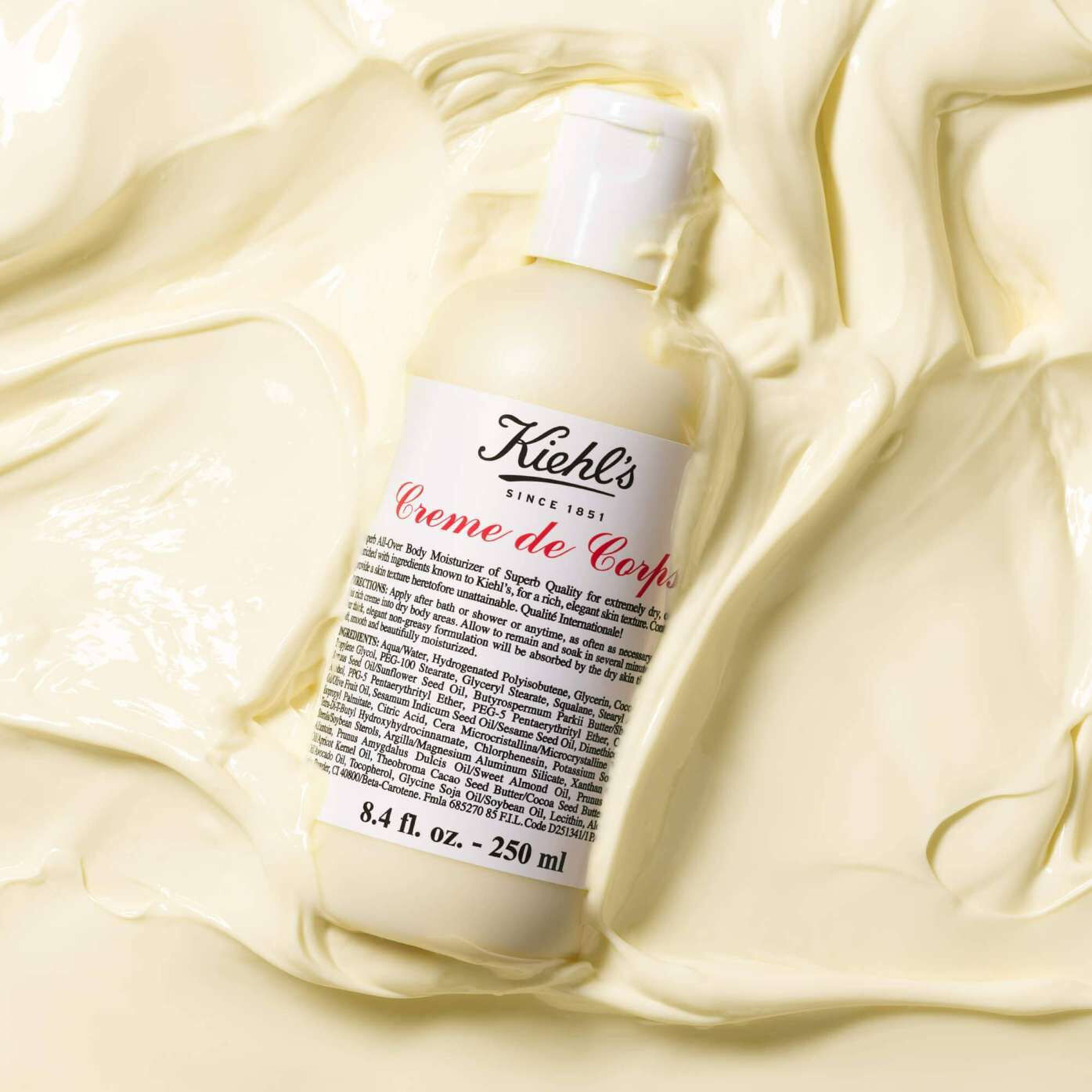 Kiehl's Creme de Corps ボディクリーム 500ml Crème de Corps Hydrating Body Lotion with Squalane - Kiehl's