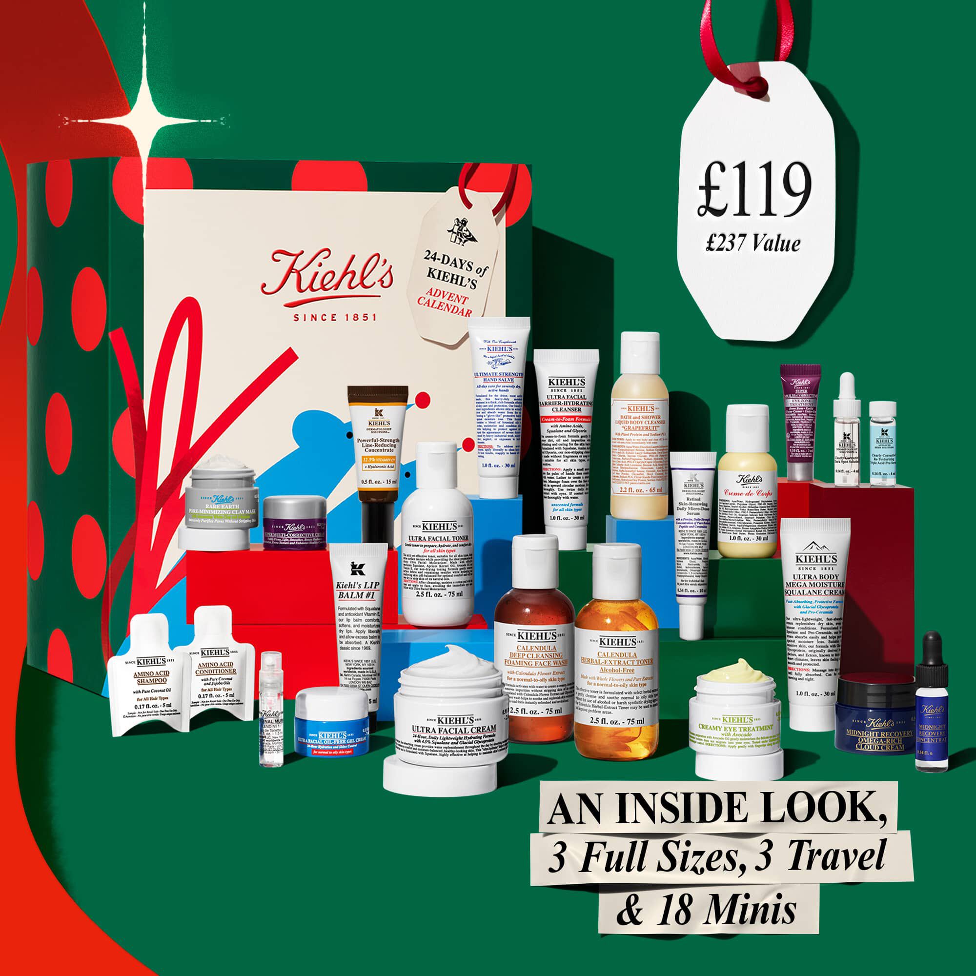 24 Days of Kiehl's Advent Calendar