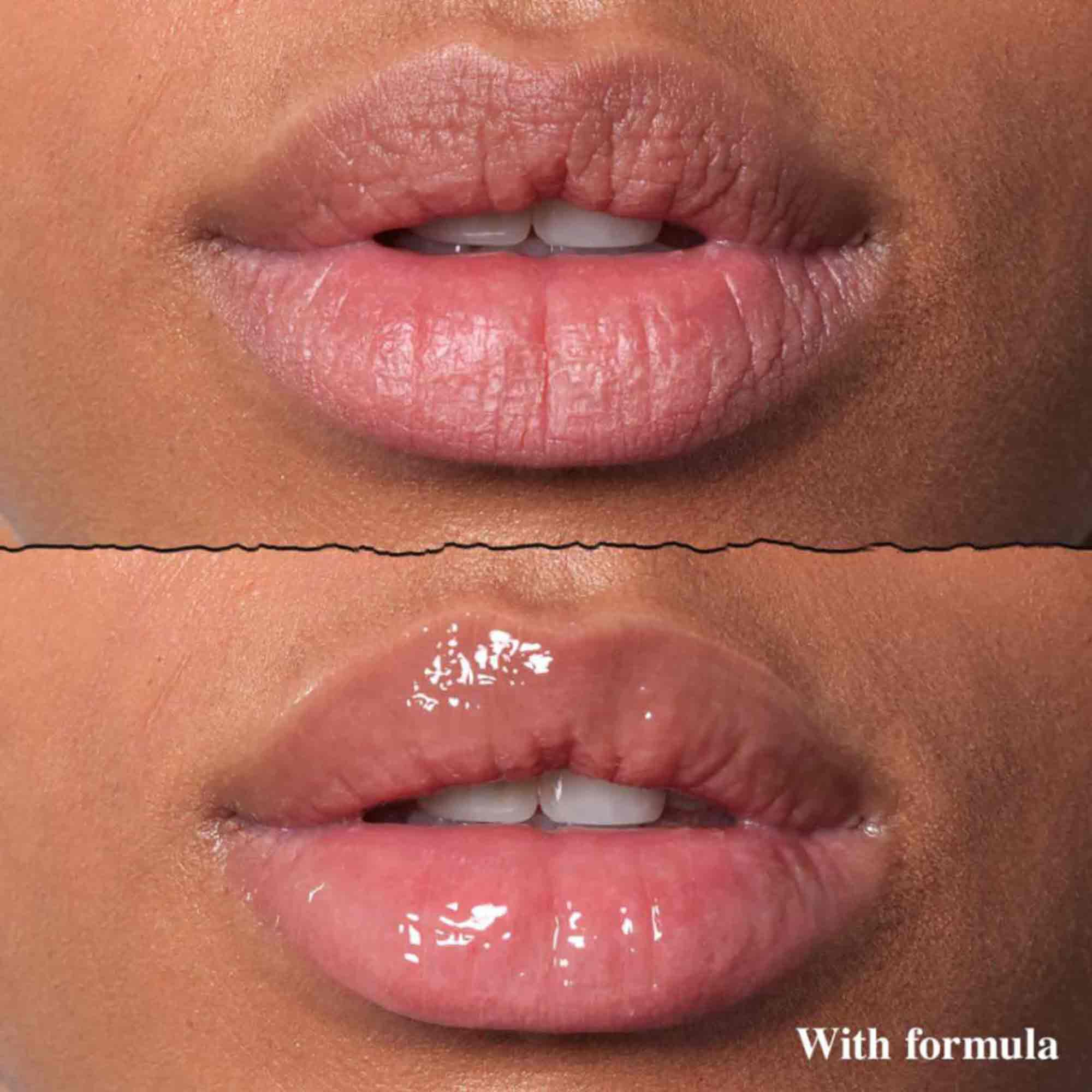 Lip Balm #1 before and after application on lips