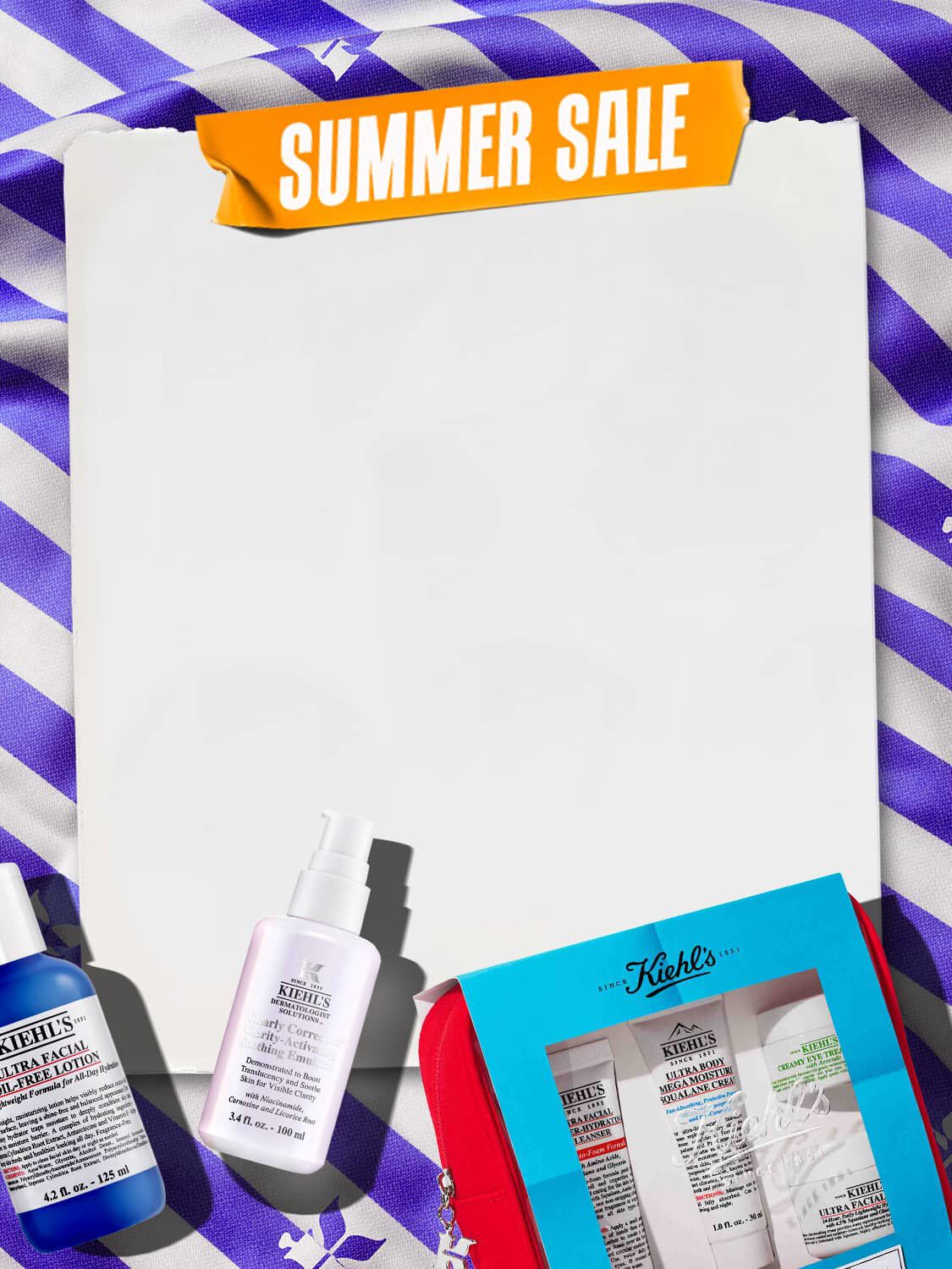 Kiehl's July Summer Sale promotional banner