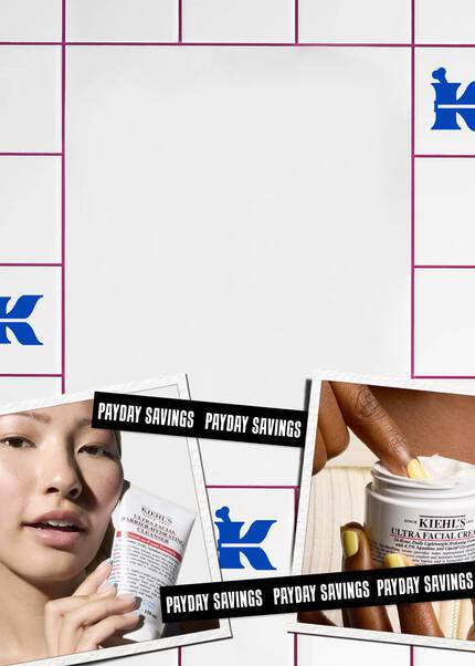 Enjoy up to 25% savings on Kiehl's skincare icons.