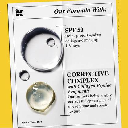 Promotional shot showing Keihl’s Powerful Strength Line-Reducing Concentrate with Vitamin C on a bed of oranges